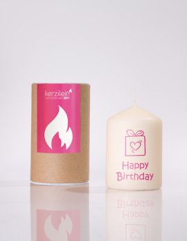 Fl&auml;mmchen &quot;Happy Birthday Paket&quot; pink